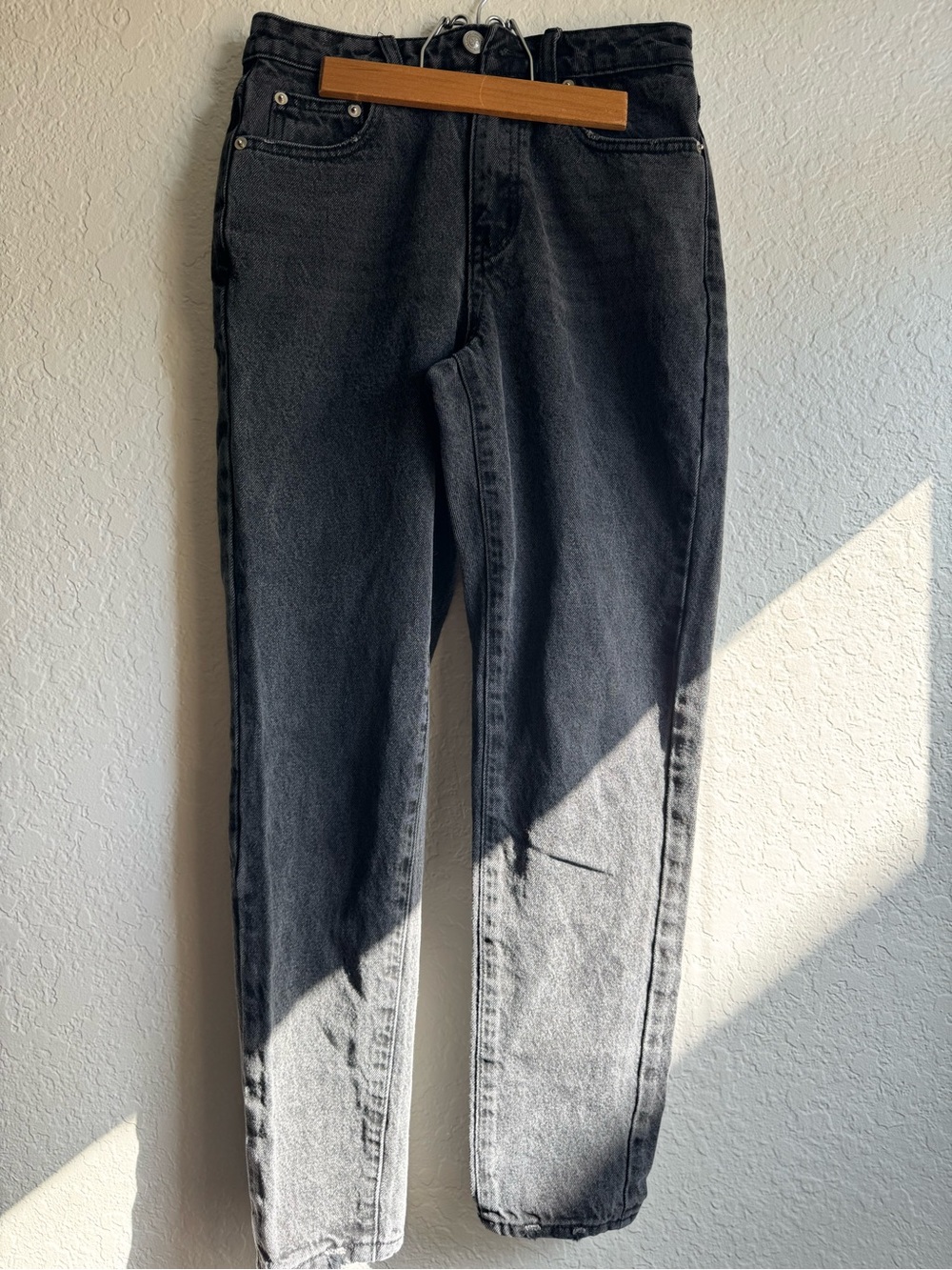 Princess Polly High-Rise Black Washed Jeans